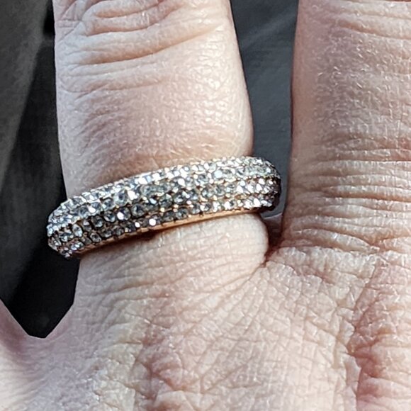 Crystal Encrusted Ring Size 10.5 - Picture 3 of 16